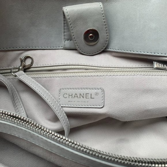 Chanel Shopping Tote — Ice Grey